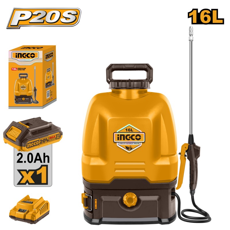 Аккумуляторный опрыскиватель 16л  INGCO CSPLI20162