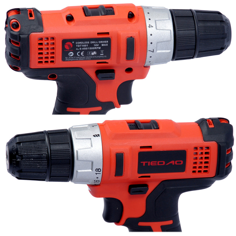 Шуруповерт аккумуляторный 16V Li-Ion TDT1601 TIEDAO