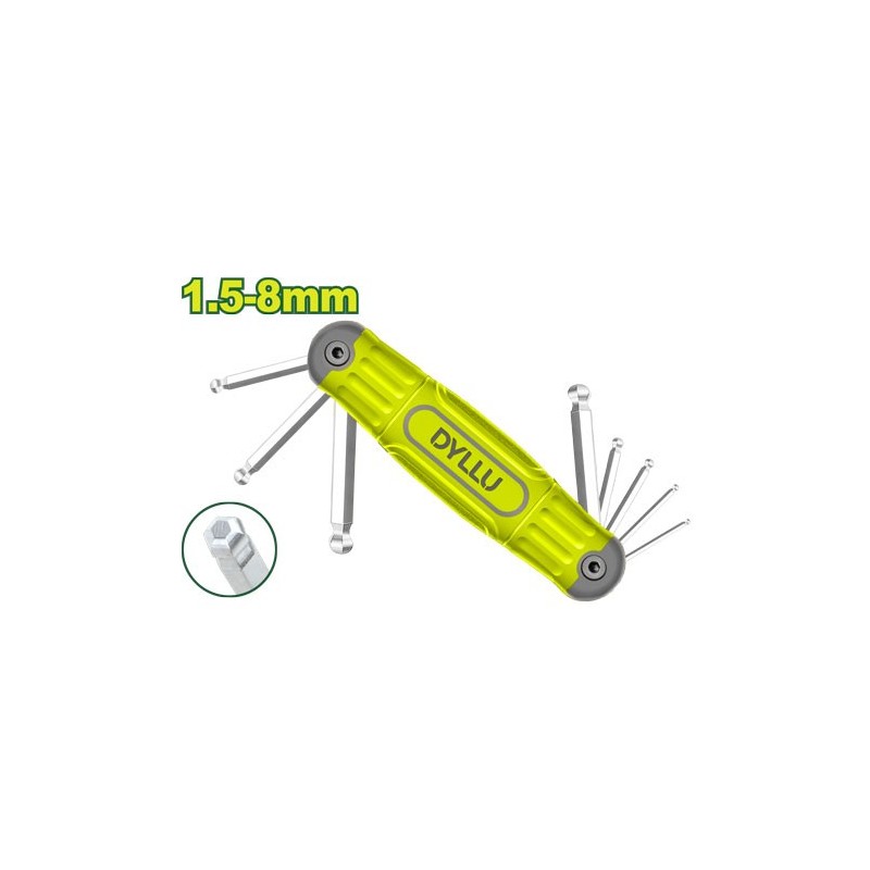 Набор шестигранников 8 шт.1.5-8mm DYLLU DTHK2281