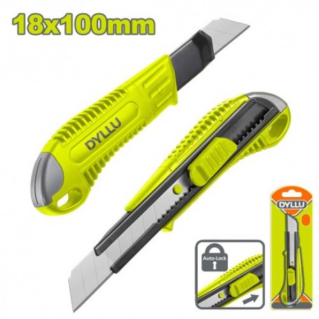 Нож с отламывающимся лезвием 18х100мм DYLLU DTSK3918