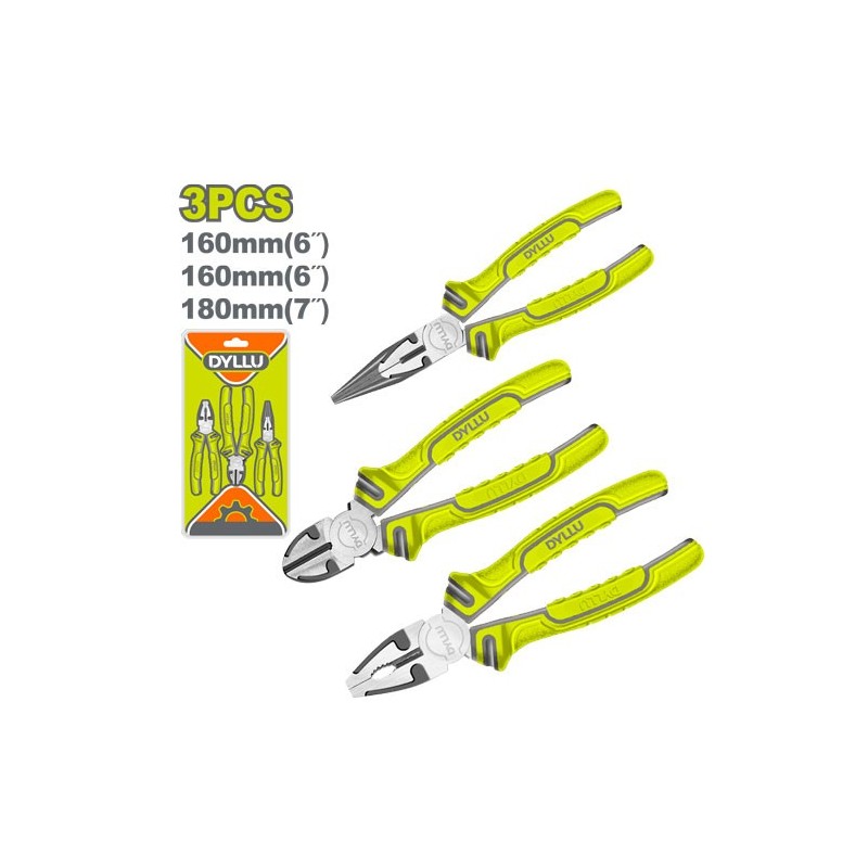 Набор из 3 комбинированных плоскогубцев DYLLU DTPS0603