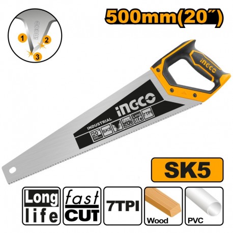 Пила по дереву 500 мм INGCO HHAS28500