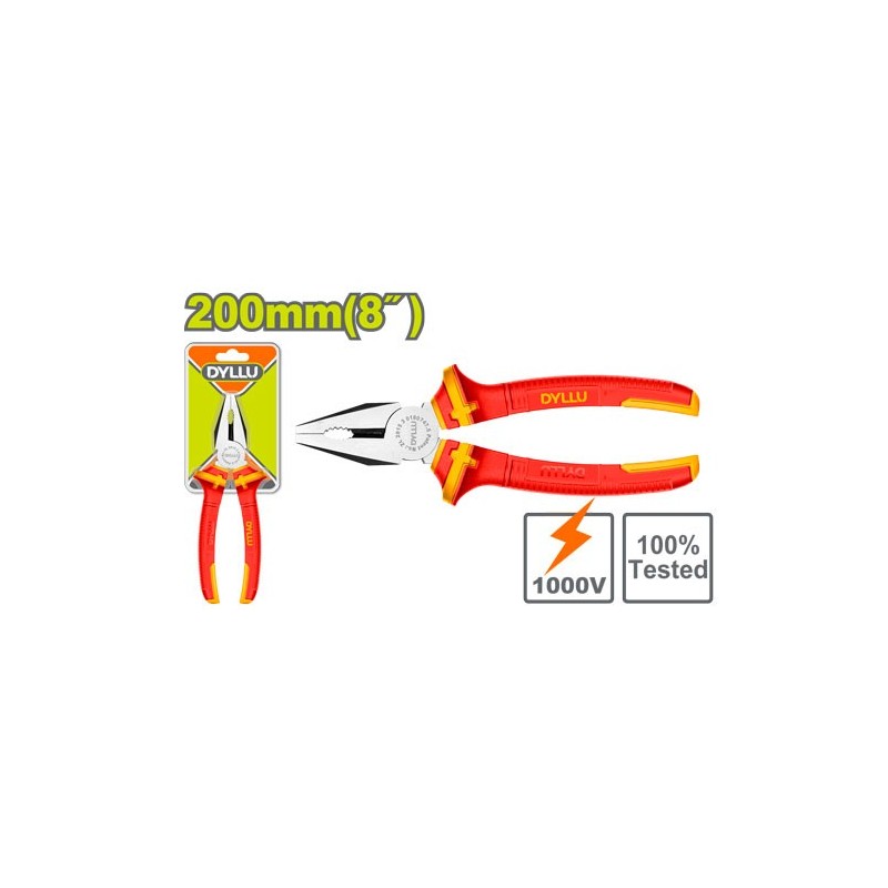 Комбинированные диэлектрические плоскогубцы 200 мм DYLLU DTPL1938