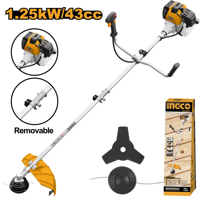 Триммер для газона бензиновый 1.25KW(2HP) INGCO GBC5434421
