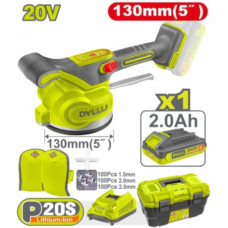 Виброприсоска аккумуляторная Li-Ion 20V/1*2Ah DYLLU DTTVM1D125