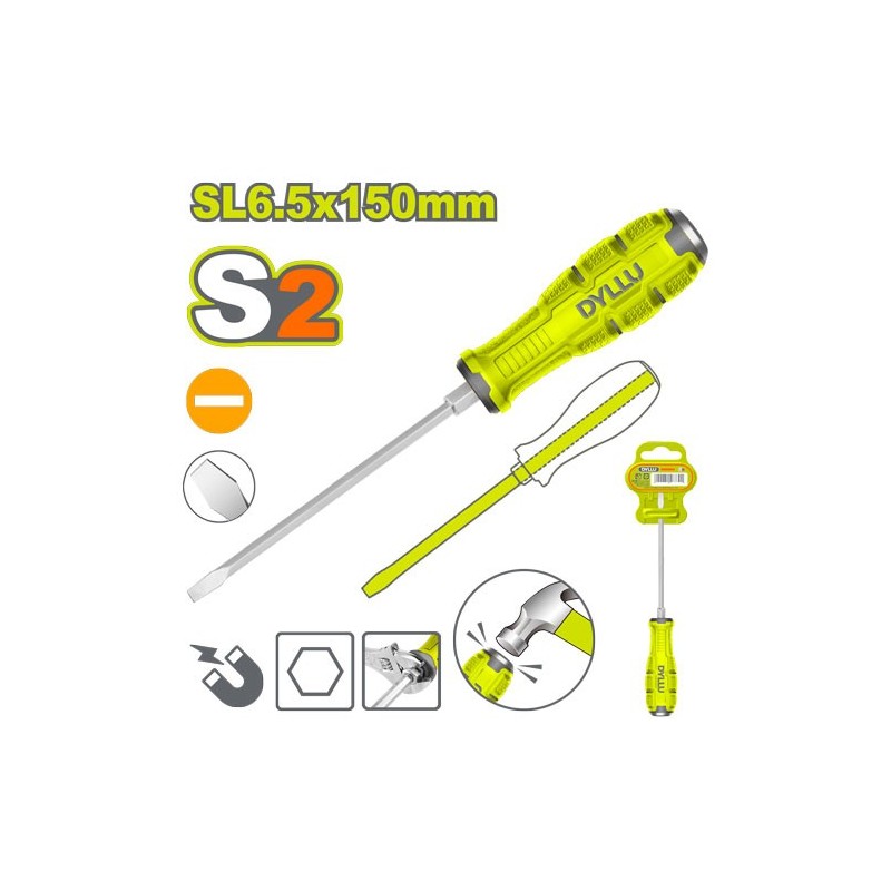 Плоская отвертка SL6.5*150мм DYLLU DTQJ1266