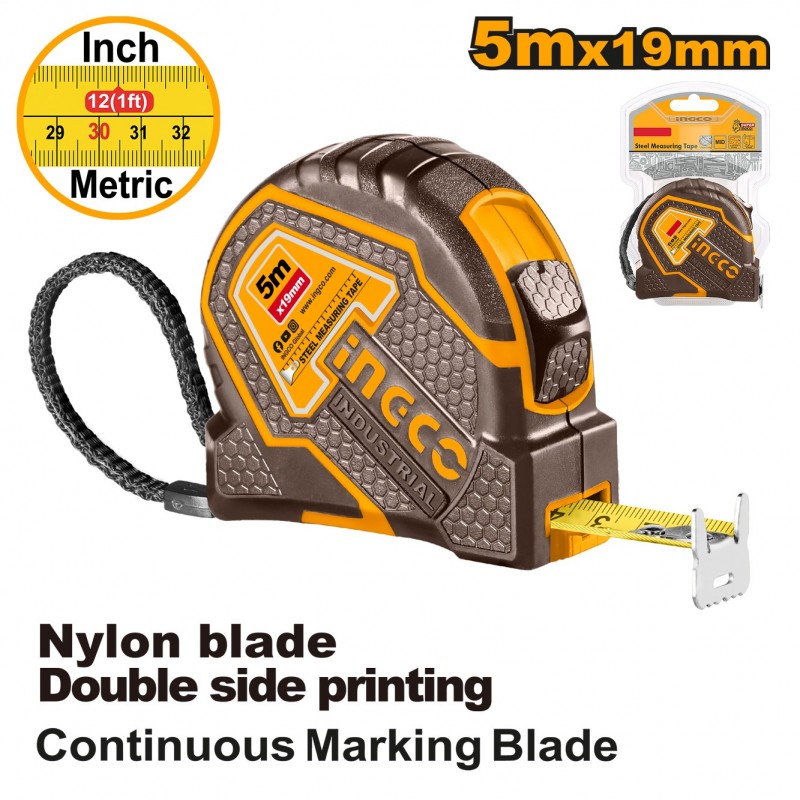 Рулетка 5м*19мм INGCO HSMT88052
