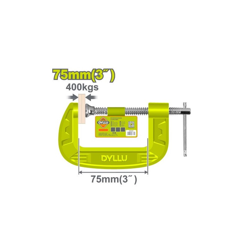 Струбцина столярная тип G 75мм DYLLU DTCP1103