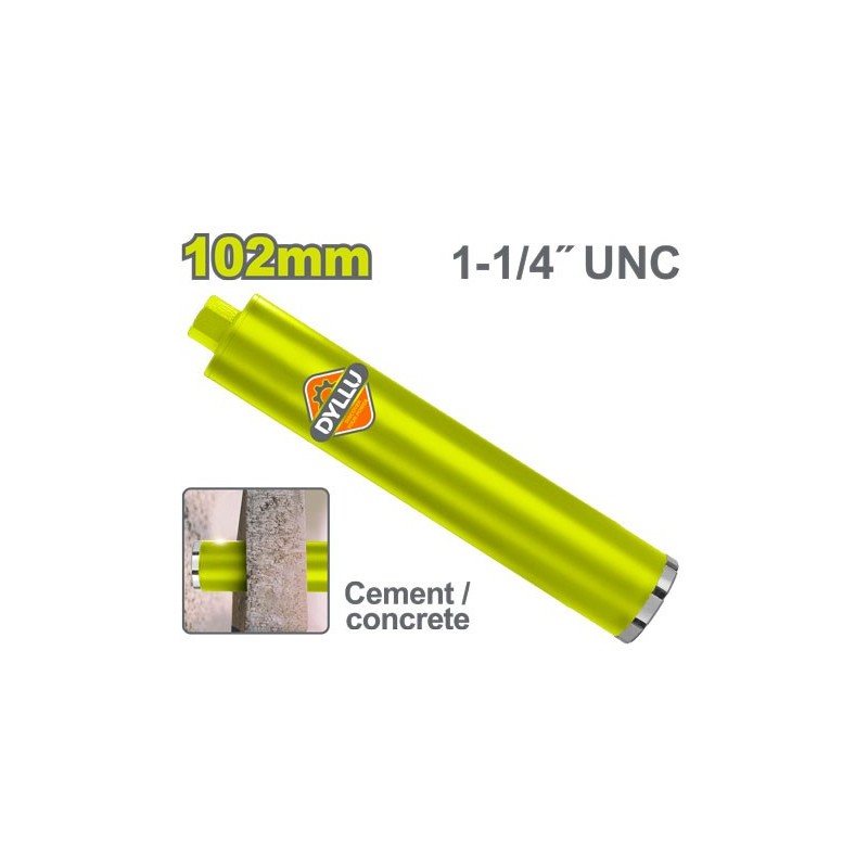 Буровая коронка с алмазным напылением 102мм DYLLU  DTQR23102