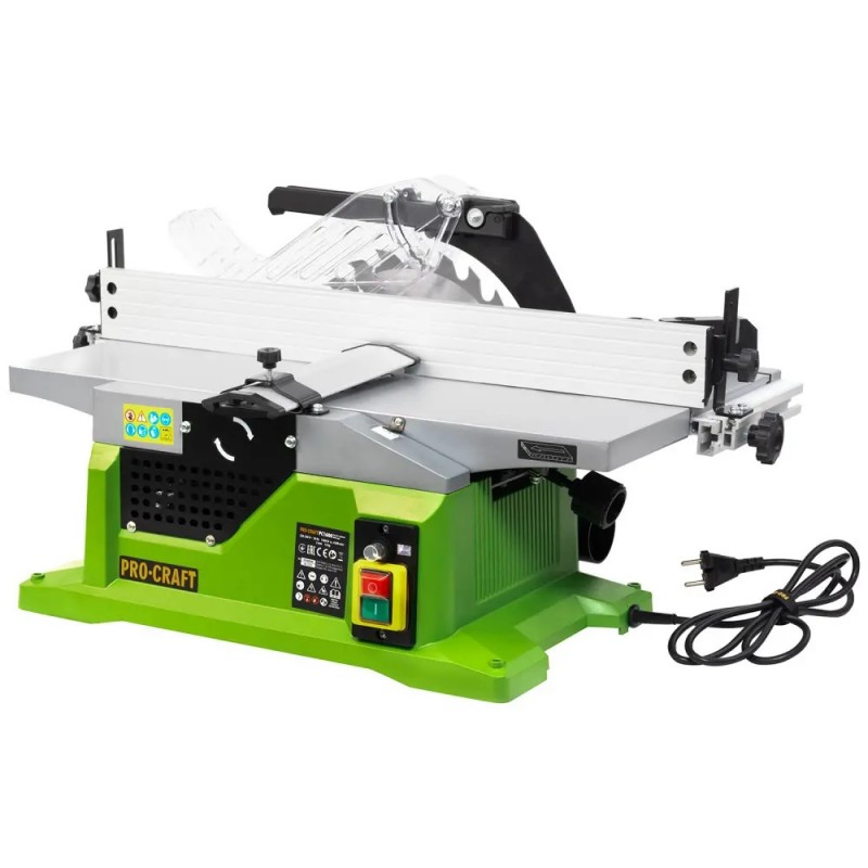 Стационарная циркулярная пила комбинированная с фуганком Procraft PC1600