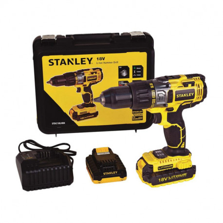 Шуруповерт аккумуляторный, ударный SCH201D2K  Li-Ion 2 Ач, 18 В,