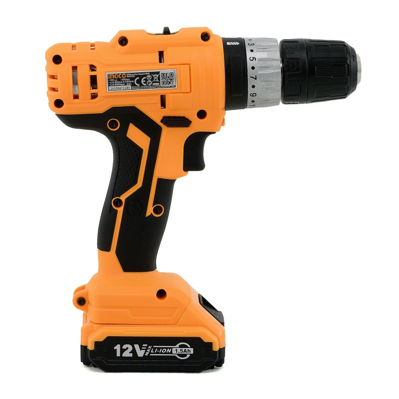 Шуруповёрт аккумуляторный 12V/2*1.5A INGCO CIDLI1222