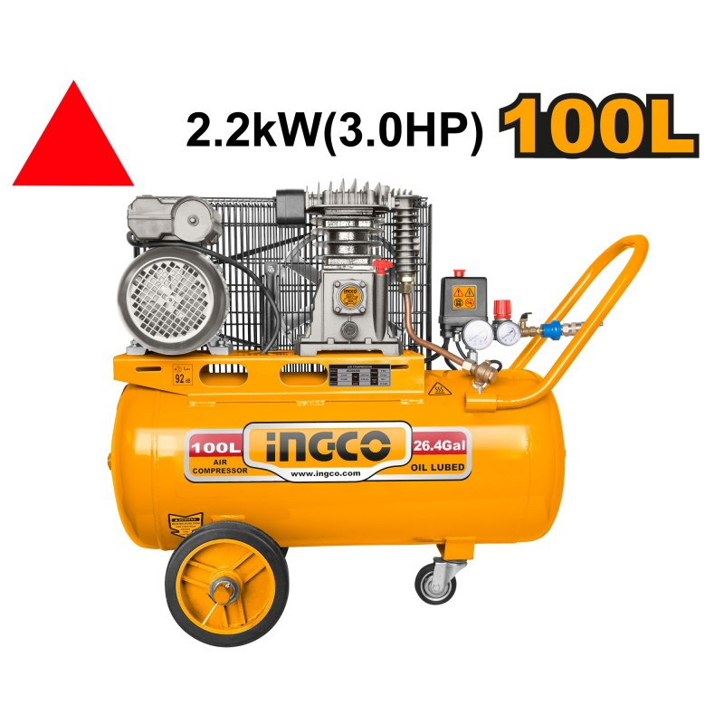 Компрессор 2200Вт 8Бар 100Л INGCO AC301008