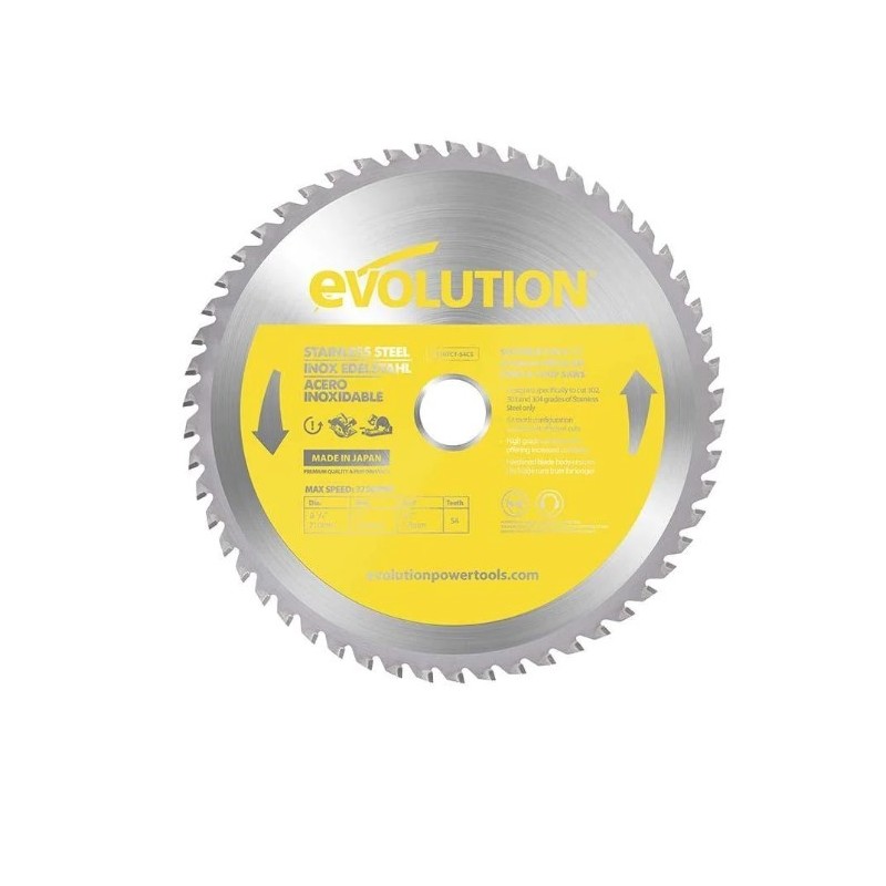 Диск по нержавейке Evolution 210мм S210TCT-54CS