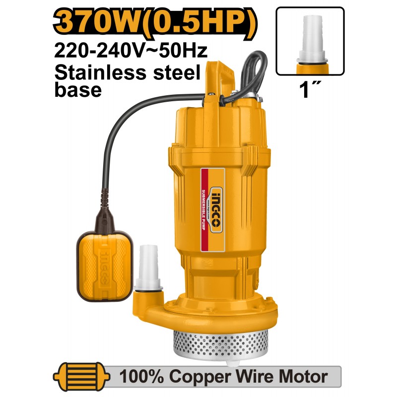 Насос дренажный 370Вт 17м INGCO SPC3708