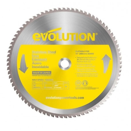 Диск по нержавейке Evolution 355мм S355TCT-90CS