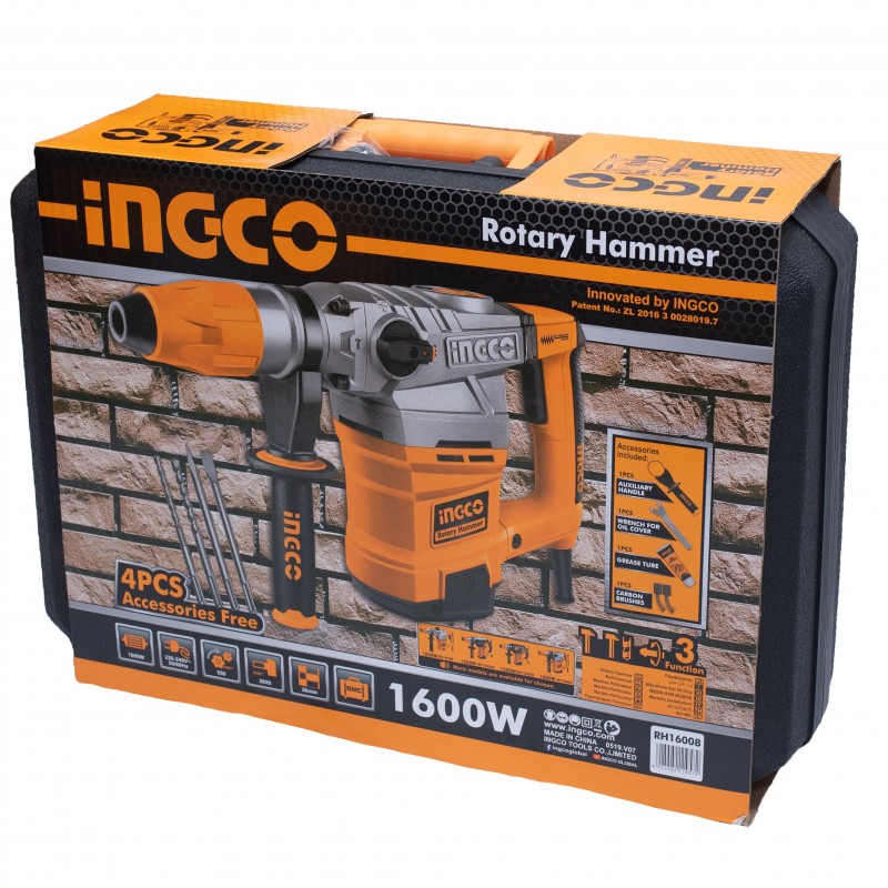 Перфоратор SDS-MAX 1600Вт INGCO RH16008