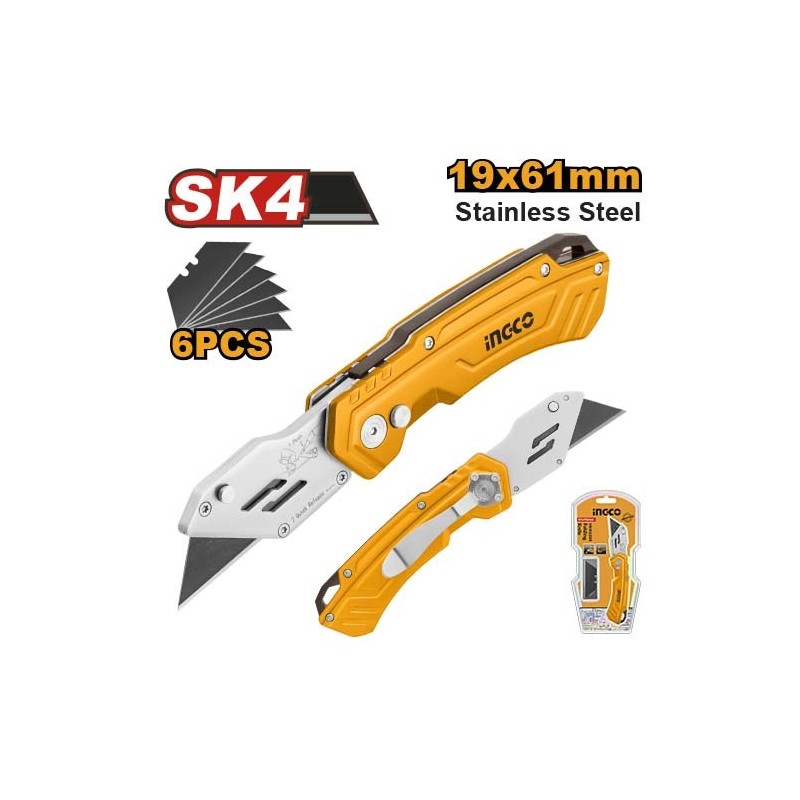 Складной нож 180мм INDUSTRIAL INGCO HUK6288