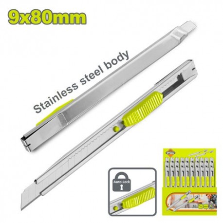 Нож с отламывающимся лезвием 9х80мм DYLLU DTSK1509